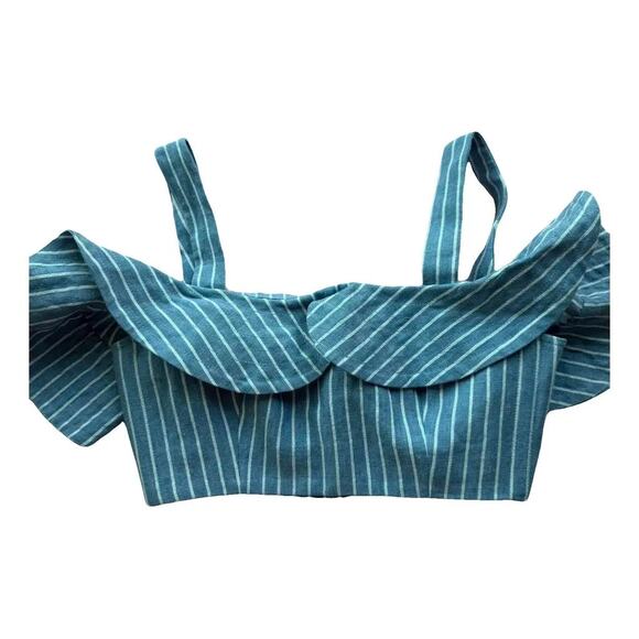 Alexis Striped Crop Top – Size Large (L) - Picture 1 of 7